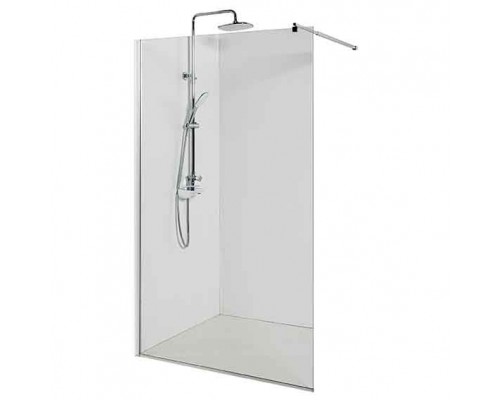 Душевая перегородка Avacan LC110 AVA 110x200 стекла с рисунком, профиль хром