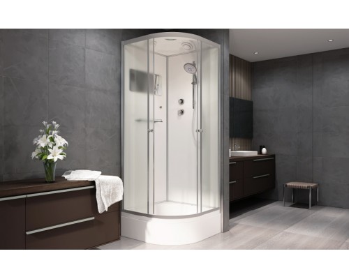 Душевая кабина AvaCan D311S AVA 110x110 стандарт, стекла матовые, профиль хром