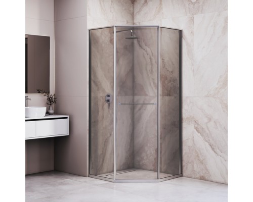 Душевой уголок RGW SV-82 R 100x100 33328200-31R стекло тонированное, профиль хром