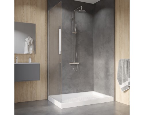 Поддон для душа прямоугольный керамический RGW CR белый Керамические cерия CER (70*140*100) 19170374-01