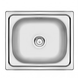 Deante Doppio сатин - мойка стальная 1 чаша, 480*430*180 мм + сифон