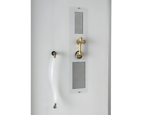 Душевая кабина Avacan D2012LN AVA 120x80 левая, без крыши, стекла матовые, профиль хром
