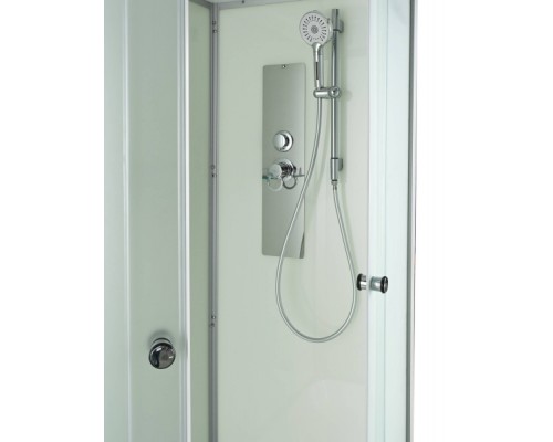 Душевая кабина Avacan D2012LN AVA 120x80 левая, без крыши, стекла матовые, профиль хром