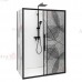Душевой уголок Avacan FB 160-180+ SB 100 AVA 160-180x100 стекла с рисунком, профиль черный