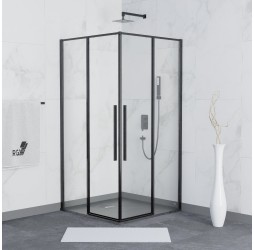 Душевой уголок RGW 90х90х195 SV-31-B квадрат/черный/прозрачное/6 мм (880-890х880-890) (Easy) 32323199-14