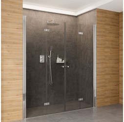Deante Kerria Plus Двери для ниши складные, стекло прозрачное, 90+90*200, 90+100*200 см