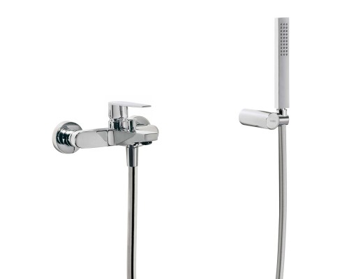 20517001 Tres Class Смеситель однорычажный для ванны, с душевым набором, хром