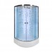 Душевая кабина AvaCan EM2710NLED+GM AVA 100x100 б/к, LED, гидромассаж, стекла с узором, профиль хром
