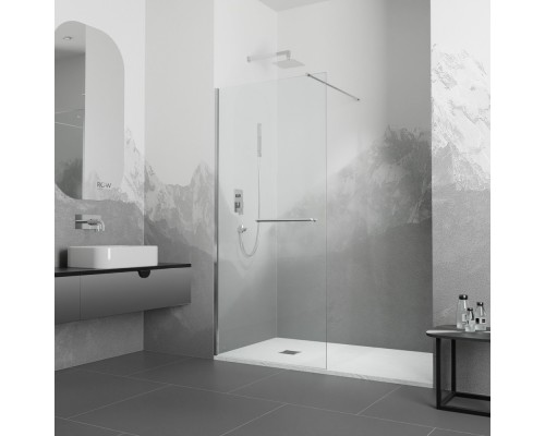 Душевая перегородка RGW WA-040 неподвижное Walk In cтекло прозрачное, 8 мм 90*195 xром 35104009-11