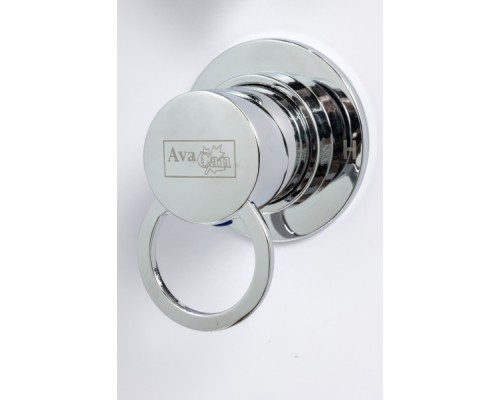 Душевая кабина Avacan EM5012RLED AVA 120x90 LED, правая, стекла с рисунком, профиль хром