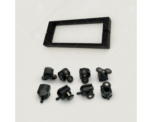 Душевой уголок RGW Classic CL-34-B 80x80 стекла прозрачные, 5мм профиль черный 32093488-14