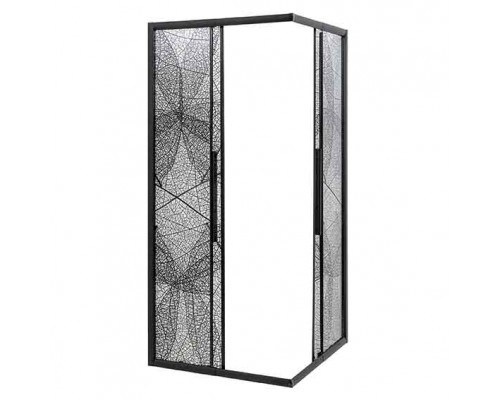 Душевой уголок Avacan KB 100-110 AVA 100x100 стекла с рисунком, профиль черный