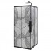Душевой уголок Avacan KB 100-110 AVA 100x100 стекла с рисунком, профиль черный