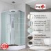 Душевая кабина Avacan EM2080LED AVA 80x80 LED, стекла матовые, профиль хром
