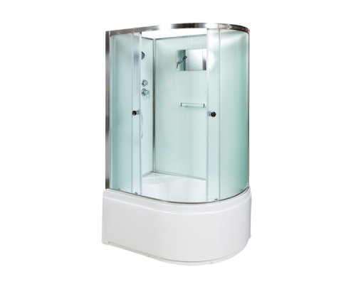 Душевая кабина AvaCan D512L AVA 120x90 без крыши, левая, стекла матовые, профиль хром
