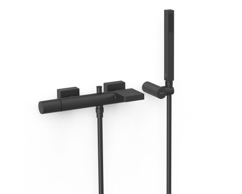 21117001NM Tres Project Смеситель для ванны с душевым набором, черный матов