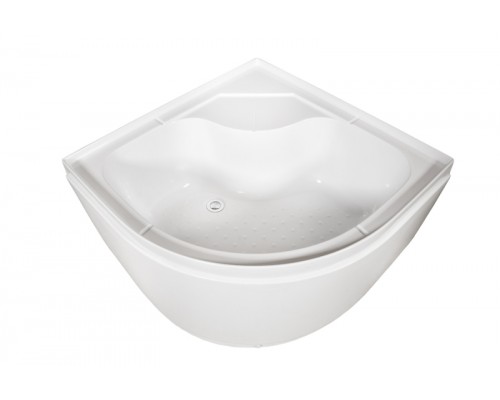 Душевая кабина AvaCan EM5011NLED+GM AVA 110x110 б/к с LED и гидромассажем, стекла с узором, профиль хром