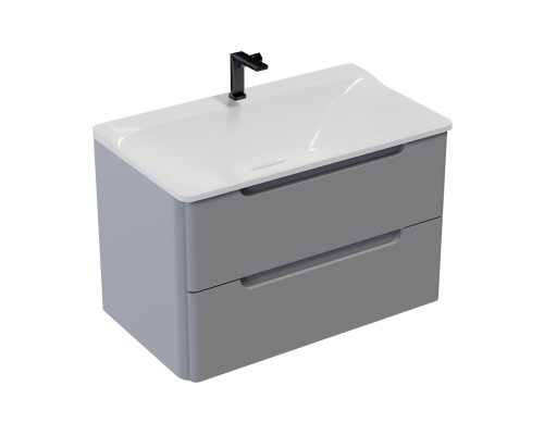 Тумба подвесная Vela Венеция 80П под Рондо (серый матовый) TU278005