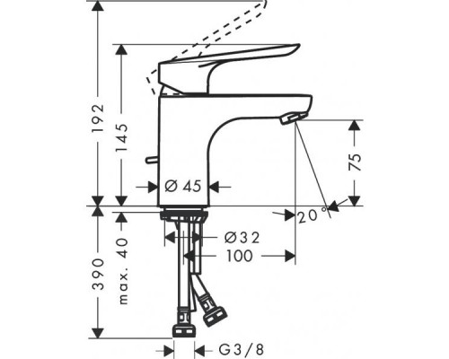 Комплект смесителей Hansgrohe SET Logis E 70 (a)