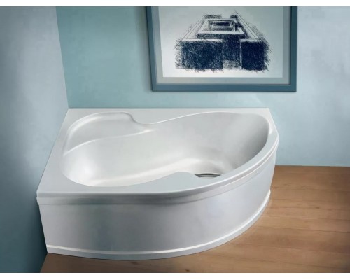 Ванна акриловая 1Марка "AURA" 160*105 R угольная без каркаса и панели