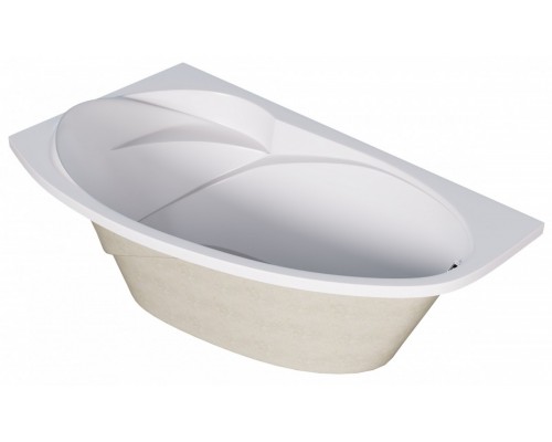 Ванна акриловая 1Марка "JULIANNA" 160*95 L угловая без каркаса и панели