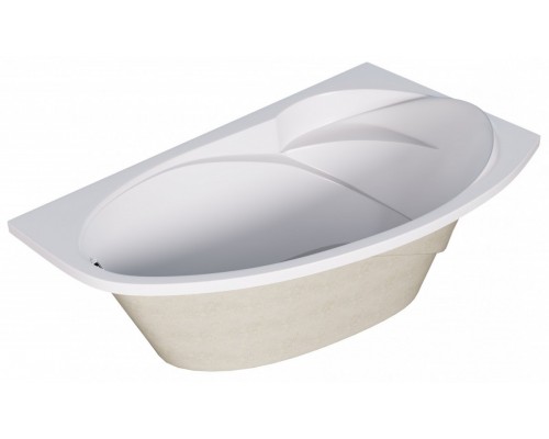 Ванна акриловая 1Марка "JULIANNA" 160*95 R угловая без каркаса и панели