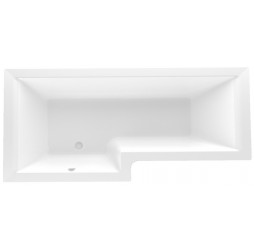 Ванна акриловая 1Марка "LINEA" 165*85 L прямоугольная без каркаса и панели