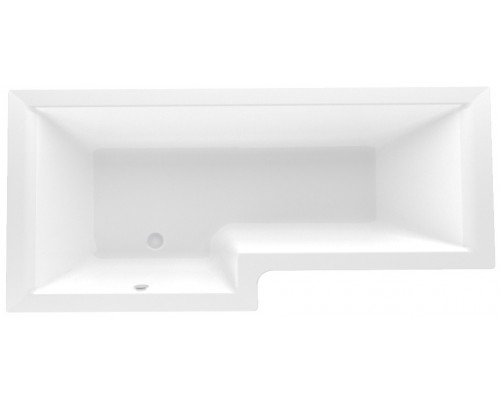 Ванна акриловая 1Марка "LINEA" 165*85 L прямоугольная без каркаса и панели