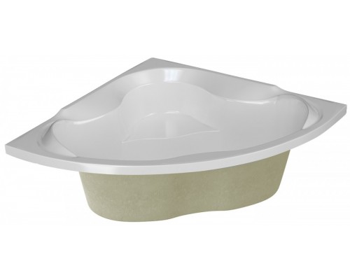 Ванна акриловая 1Марка "LUXE" 155х155 угловая без каркаса и панели