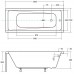 Ванна акриловая 1Марка "MODERN" 130*70 прямоугольная без каркаса и панели