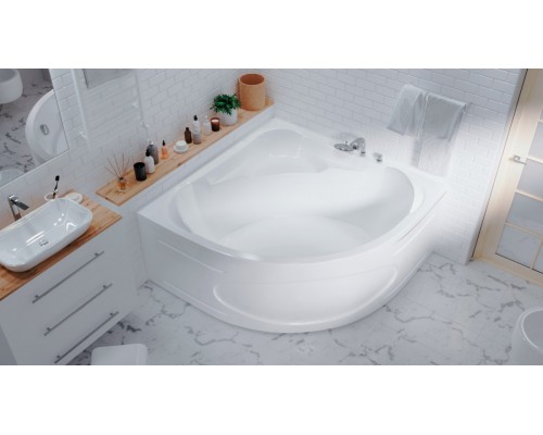 Ванна акриловая 1Марка "PALERMO"  150*150 угловая без каркаса и панели