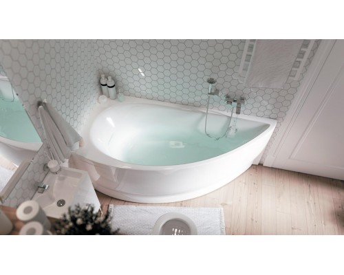 Ванна акриловая 1Марка "PICCOLO" 150*75 L угловая без каркаса и панели