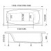 Ванна акриловая 1Марка "PRAGMATIKA" 193-170x80 прямоугольная без каркаса и панели