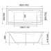 Ванна акриловая 1Марка "RAGUZA" 180*80 прямоугольная без каркаса и панели