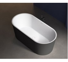 ABBER акриловая ванна слив-перелив цвет черный матовый 170x80x60 I AB9209MB