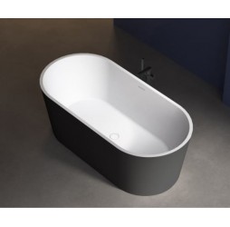 ABBER акриловая ванна слив-перелив цвет черный матовый 170x80x60 I AB9209MB