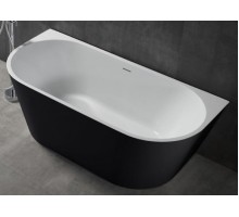 ABBER акриловая ванна слив-перелив цвет черный матовый 170x80x60 I AB9216-1.7MB