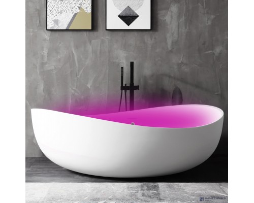 ABBER акриловая ванна слив-перелив стальной каркас 180x110x62 I AB9239LED