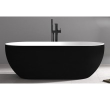 ABBER акриловая ванна слив-перелив цвет черный матовый 172x79x58 I AB9241MB