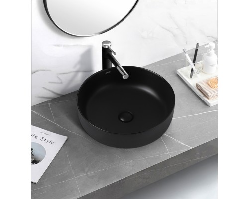 Умывальник накладной ABBER Bequem AC2100MB черная матовая