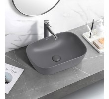 Умывальник накладной ABBER Rechteck AC2200MG серая матовая