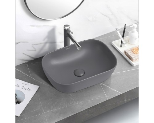 Умывальник накладной ABBER Rechteck AC2200MG серая матовая