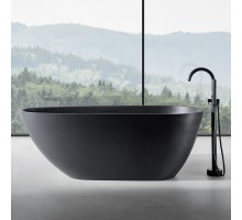 ABBER ванна из искусственного камня цвет черный матовый 170x75x60 I AM9911B