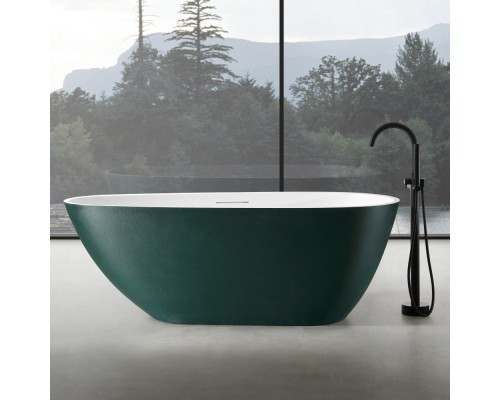 ABBER ванна из искусственного камня цвет темно-зеленый матовый 170x75x60 I AM9911MBG