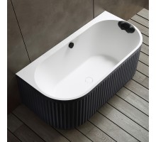 ABBER ванна из искусственного камня цвет черно-белый матовый 170x80x63 I AM9916BW