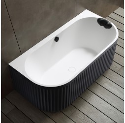 ABBER ванна из искусственного камня цвет черно-белый матовый 170x80x63 I AM9916BW