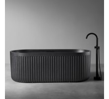 ABBER ванна из искусственного камня цвет черный матовый 170x75x60 I AM9925B