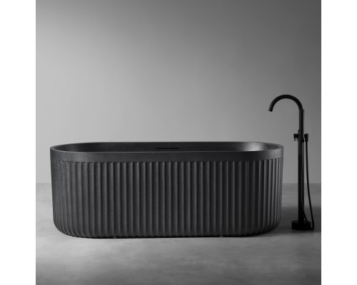 ABBER ванна из искусственного камня цвет черный матовый 170x75x60 I AM9925B