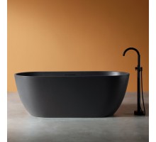 ABBER ванна из искусственного камня цвет черный матовый 170x75x60 I AM9941B