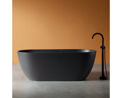 ABBER ванна из искусственного камня цвет черный матовый 170x75x60 I AM9941B